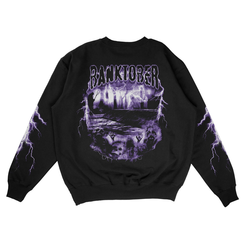 Shattered Dreams at the Bank Crewneck